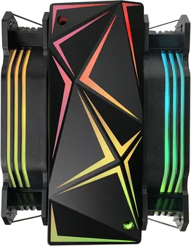 RAMPAGE CPU HLADNJAK OCTAGON C60 BLACK 57CFM 1800RPM 2X12CM ARGB AM5/LGA1700 COMPATIBLE AIR COOLED CPU FAN (5 / 5)