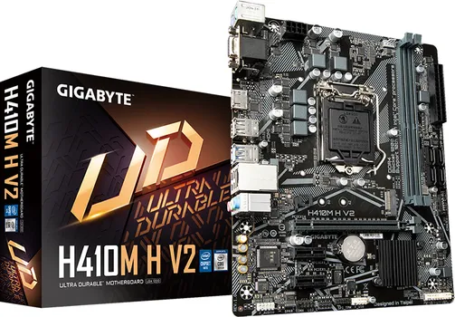 GIGABYTE H410M H V2 INTEL MB H410M H V2, 2*DDR4 2933MHZ, LGA 1200, VGA/HDMI, USB 3.2, M.2 (1 / 4)