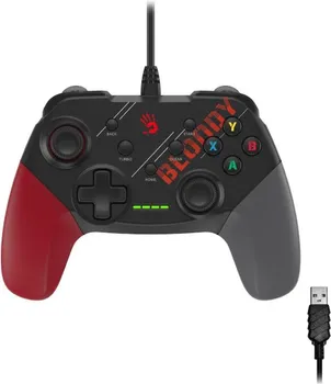 GP30 BLOODY WIRED GAMEPAD USB SPORTS RED (2 / 4)