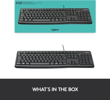LOGITECH K120 CORDED USB-HRV-SLV-B2B [WIRED] (1 / 50)