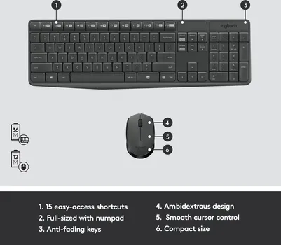 LOGITECH MK235 WIRELESS COMBO (12 / 34)
