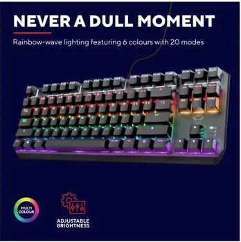 TRUST GXT 834 CALLAZ TKL MECHANICAL COMPACT GAMING KEYBOARD (4 / 8)