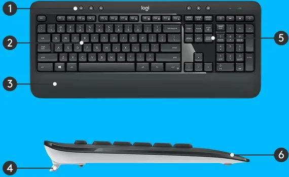 LOGITECH MK540 ADVANCED WIRELESS COMBO (25 / 31)