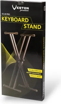 VESTON KS-20 PRO STABILAN DVOSTRUKI STALAK ZA KLAVIJATURE, NOSIVOSTI DO 55 KG, SA... (3 / 3)