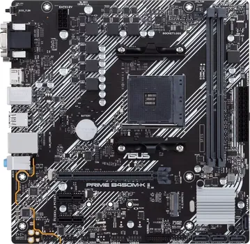ASUS PRIME B450M-K II AM4 MATX MB - AMD B450 2XDIMM DDR4 1XM.2 4XSATA PCIE 3.0 1GB ETHERNET 1XD-SUB 1XDVI-D 1XHDMI (4 / 8)