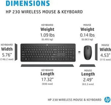 HP 655 KEYBOARD & MOUSE WIRELESS COMBO (5 / 11)