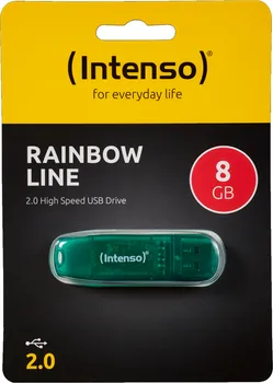 8GB / USB FLASH DISK HI-SPEED USB 2.0 RAINBOW LINE ZELENI (1 / 1)