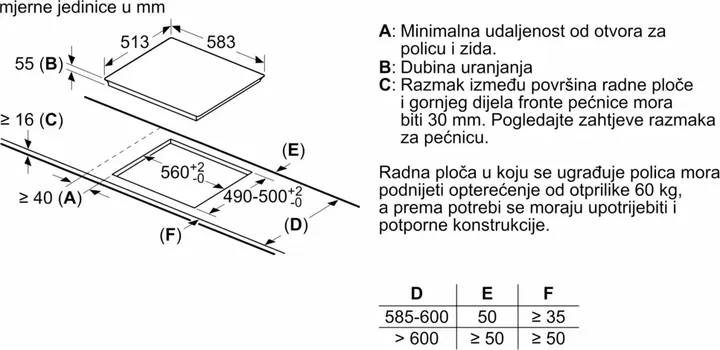 BOSCH PLOČA UGRADBENA INDUKCIJSKA SERIE 6 PIE645FB1E (4 / 5)