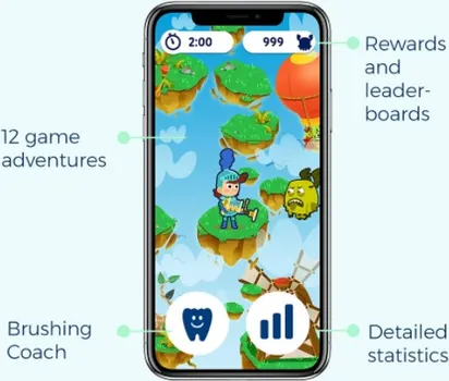 ELEKTRIČNA ČETKICA ZA ZUBE PLAYBRUSH SMART SONIC BLUE 5162041 (3 / 4)