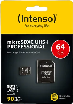 INTENSO 64GB / MICRO SD CARD CLASS 10, UHS-I +ADAPTER (1 / 1)