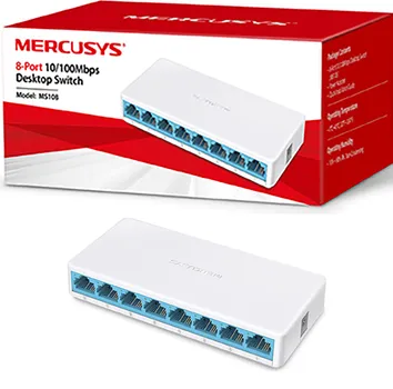 SWITCH MERCUSYS MS108 8-PORT (1 / 1)