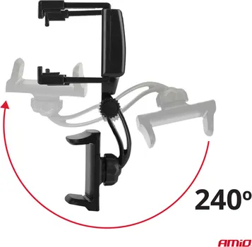 AUTO NOSAČ ZA TELEFON SA ROTACIJOM 240° AMIO (3 / 4)