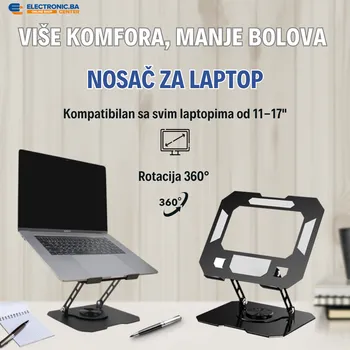 PODESIVI NOSAČ ZA LAPTOP SA ROTACIJOM 360 (4 / 7)