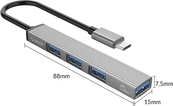 USB-C HUB ORICO 15CM 4U1 (2 / 7)