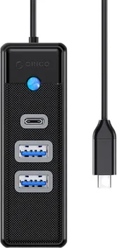 OTG USB-C HUB ORICO PWC2U-C3 3U1 15CM CRNI (1 / 4)