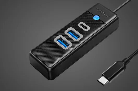 OTG USB-C HUB ORICO PWC2U-C3 3U1 15CM CRNI (3 / 4)