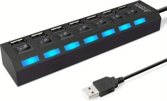 USB HUB 7U1 SA PREKIDAČIMA 20CM (1 / 3)