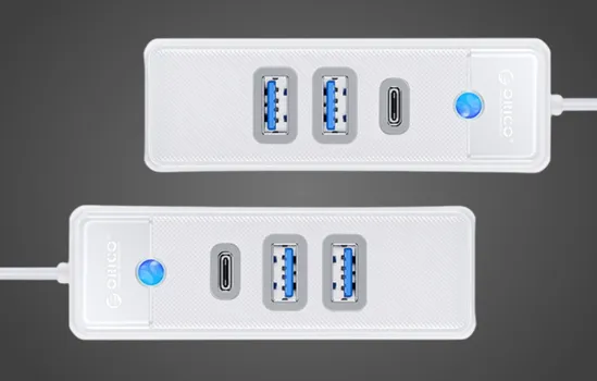 OTG USB-C HUB ORICO PWC2U-C3 3U1 15CM BIJELI (7 / 7)