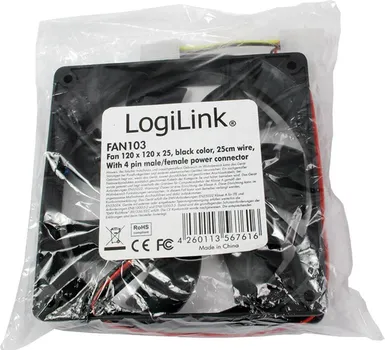 VENTILATOR FAN103 120X120X25 12V LOGILINK (3 / 3)