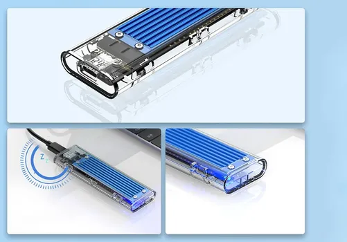 ORICO TCM2-C3-BL-BP / SSD M.2 ENCLOSURE USB-C (7 / 10)