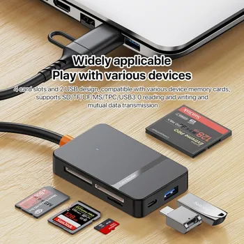 USB-A USB-C ČITAČ MEMORIJSKIH KARTICA 8U1 ADS-316 (4 / 4)