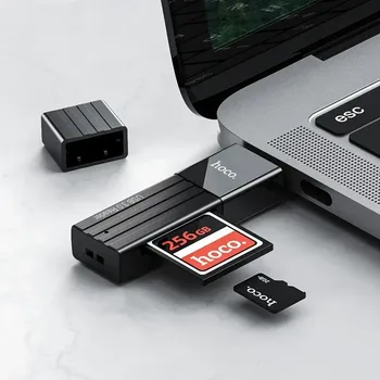 USB 2.0 ČITAČ MEMORIJSKIH KARTICA HOCO HB20 2U1 (2 / 4)