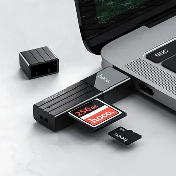 USB 3.0 ČITAČ MEMORIJSKIH KARTICA HOCO HB20 2U1 (2 / 4)