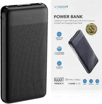 POWERBANK VEGER 10000 MAH 20W (3 / 3)