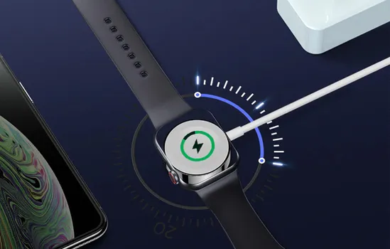APPLE BEŽIČNI PUNJAČ ZA PAMETNI SAT SA LIGHNING KABLOM 2U1 1.5M JOYROOM BIJELI (2 / 5)
