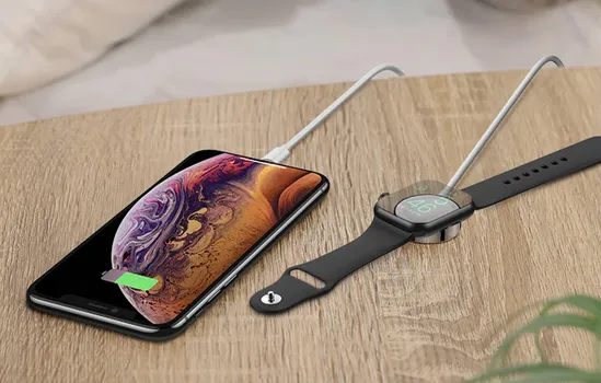 APPLE BEŽIČNI PUNJAČ ZA PAMETNI SAT SA LIGHNING KABLOM 2U1 1.5M JOYROOM BIJELI (4 / 5)