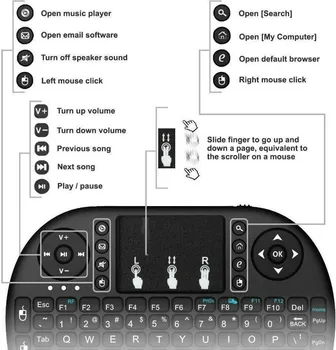 MINI TASTATURA ZA ANDROID BOX SA POZADINSKIM OSVJETLJENJEM [] (4 / 6)
