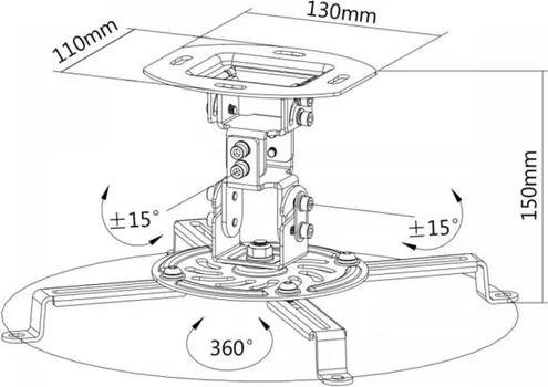 STROPNI NOSAČ ZA PROJEKTOR SBOX PM-18 (2 / 4)