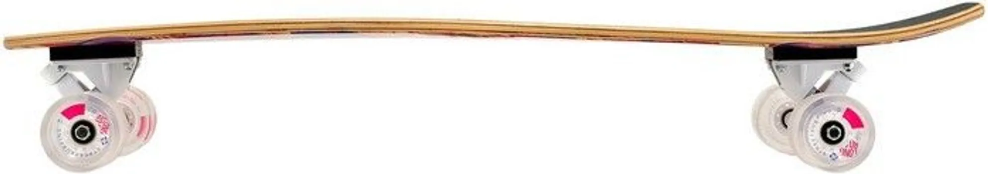 LONGBOARD STREET SURFING CUT KICKTAIL 36″ STREAMING BLACK-RED-WHITE (3 / 4)