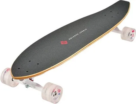 LONGBOARD STREET SURFING CUT KICKTAIL 36″ STREAMING BLACK-RED-WHITE (4 / 4)