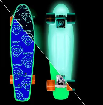 PENNYBOARD STREET SURFING BEACH BOARD GLOW MONKEY BUSINESS (2 / 2)