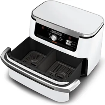 NINJA FOODI FLEXDRAWER DUAL AF500EUWH AIRFRYER │ 10.4L MEGAZONE │ 2 NEZAVISNE ZONE │ 7 FUNKCIJA KUVANJA │ ZA JELA DO 8 OSOBA │ JEDNOSTAVNO ČIŠĆENJE (4 / 4)