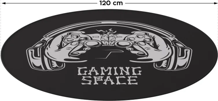 HUZARO FLOORMAT 6.0 PODLOGA ZA STOLICU │ ŠTITI POD │ DIMENZIJE: 120 X 120 CM │ DEBLJINA: 5 MM │ VODOOTPORNA I OTPORNA NA FLEKE │ PROTIVKLIZNA BAZA │ OJAČANE IVICE (3 / 5)