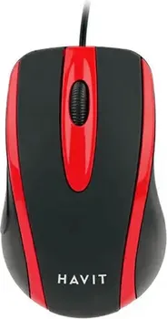 HAVIT HAVIT HV-MS753 RED ŽIČNI MIŠ │ ŽIČANA USB 2.0 VEZA │ 1000 DPI OPTIČKI SENZOR │ ERGONOMSKI DIZAJN ZA LJEVAKE I DEŠNJAKE │ BEŠUMNO KLIKTANJE │ KOMPAKTAN I PRENOSIV DIZAJN (1 / 3)