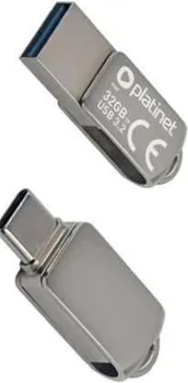 32GB / PMFMC32 PLATINET PENDRIVE 2IN1 / USB-A 3.2 + USB-C METAL UDP (3 / 4)