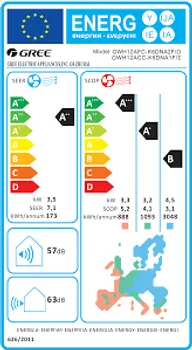 GREE MUSE EVO INVERTER WIFI R32 12K + SET ZA INSTALACIJU - G10 INVERTER TEHNOLOGIJA - KAPACITET KLIMA UREĐAJA: 12000 BTU - FREON: R32 - ENERGETSKA KLASA: A++/A+++ (HLAĐENJE/GREJANJE) - GWH12AFC-K6DNA1 (4 / 4)