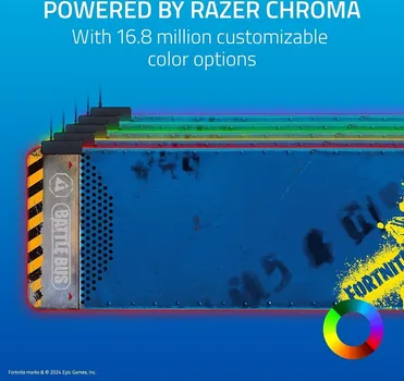 RAZER GOLIATHUS EXTENDED CHROMA GAMING SURFACE - FORTNITE EDITION RZ02-02500800-R3M1 XL VELIČINA GAMING PODLOGA, DIMENZIJE 3 X 920 X 294 MM (V X Š X D), POVRŠINSKI MATERIJAL TKANINA, OSVJETLJENJE: DA (3 / 5)
