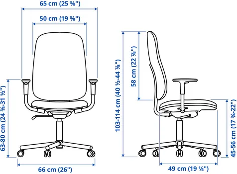 IKEA MULLSJÖ / SMÖRKULL RADNI STO I STOLICA 496.031.55 (12 / 13)