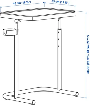 IKEA BJÖRKÅSEN POSTOLJE ZA LAPTOP 106.073.57 (5 / 5)