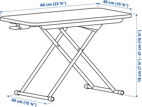 IKEA DUBBLA POSTOLJE ZA LAPTOP, 60X40 CM 806.073.30 (6 / 6)