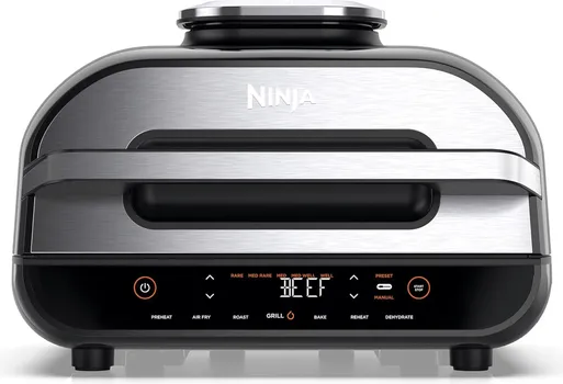 NINJA AG551EU FOODI MAX GRILL & AIRFRYER │ 6 FUNKCIJA PRIPREME HRANE │ SMART COOK SISTEM │ DIGITALNA SONDA ZA TEMPERATURU │ GRILL BEZ OKRETANJA │ 3,8L ZAPREMINA │ DO 260°C (1 / 9)