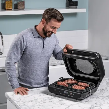 NINJA AG551EU FOODI MAX GRILL & AIRFRYER │ 6 FUNKCIJA PRIPREME HRANE │ SMART COOK SISTEM │ DIGITALNA SONDA ZA TEMPERATURU │ GRILL BEZ OKRETANJA │ 3,8L ZAPREMINA │ DO 260°C (4 / 9)