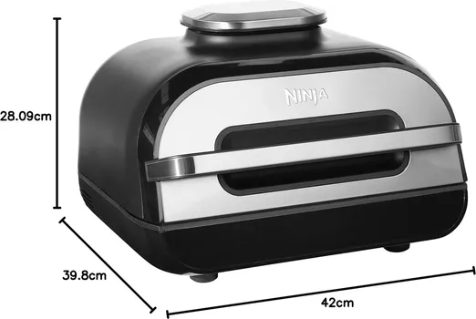NINJA AG551EU FOODI MAX GRILL & AIRFRYER │ 6 FUNKCIJA PRIPREME HRANE │ SMART COOK SISTEM │ DIGITALNA SONDA ZA TEMPERATURU │ GRILL BEZ OKRETANJA │ 3,8L ZAPREMINA │ DO 260°C (9 / 9)