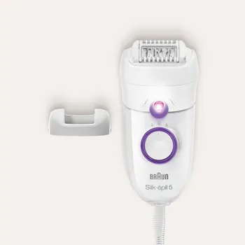 BRAUN SILK-ÉPIL 5 505 POWER EPILATOR │ SUVO UKLANJANJE DLAČICA │ 2 BRZINE │ 28 PINCETA │ SMARTLIGHT SVJETLO │ DO 4 NEDJELJE GLATKE KOŽE (2 / 6)
