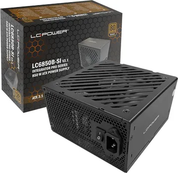 LC POWER PSU 850W BRONZE 80+, ATX, 135MM FAN, APFC, 3XPCIE 6+2PIN, 4XSATA, BLACK (2 / 2)
