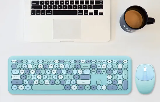 MOFII 666 2.4G WIRELESS SET KEYBOARD + MOUSE KIT BLUE │ BEŽIČNI KOMPLET TASTATURA I MIŠ │ TASTATURA SA 112 TASTERA │ MIŠ SA 1200 DPI │ 2.4 GHZ DOMET DO 10 M (5 / 5)